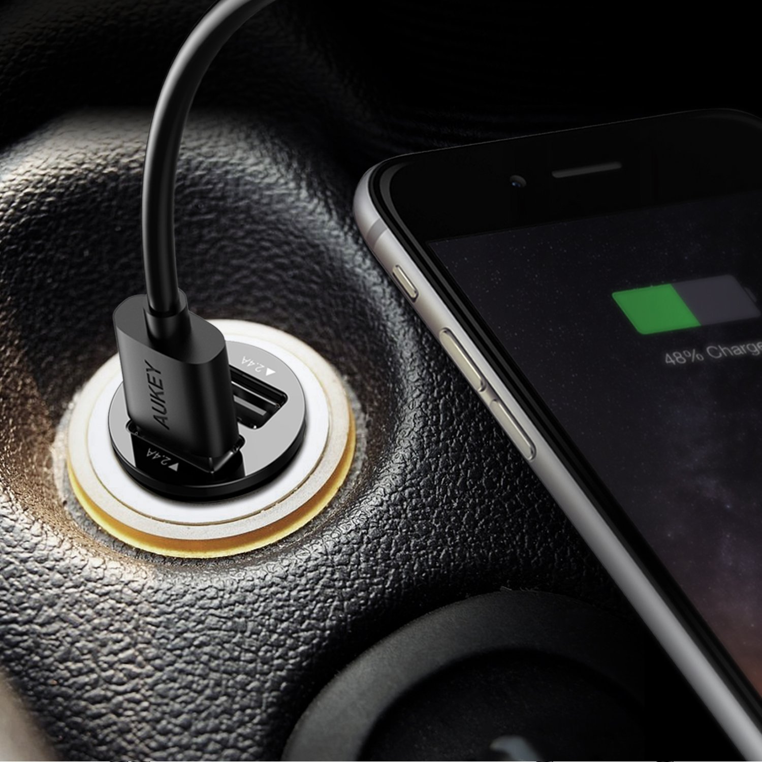 chargeur voiture pour iPhone, iPad, smartphone,Tablette Samsung Galaxy et Appareils Android